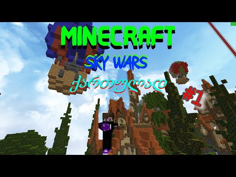 minecraft sky wars ქართულად #1